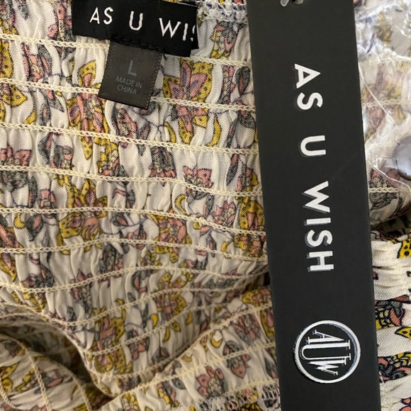 As U Wish Boho Maxi Dress Peasant Spaghetti Straps - Picture 11 of 11